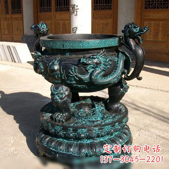 泸州传统工艺青铜龙雕塑