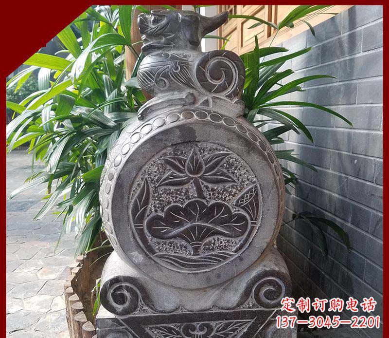 泸州精致仿古门墩雕塑