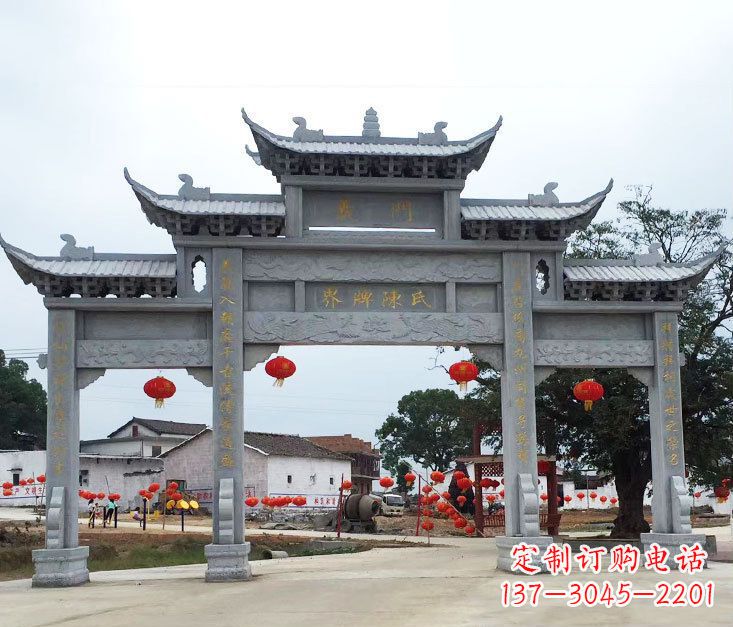 泸州精美仿古牌坊石雕