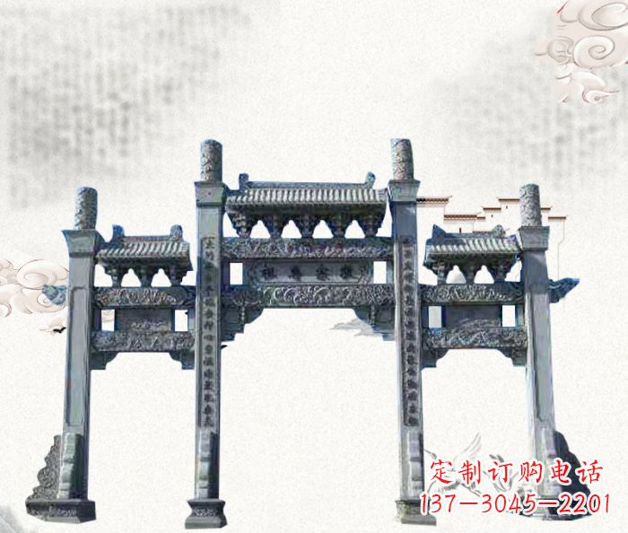 泸州精美仿古牌坊雕塑
