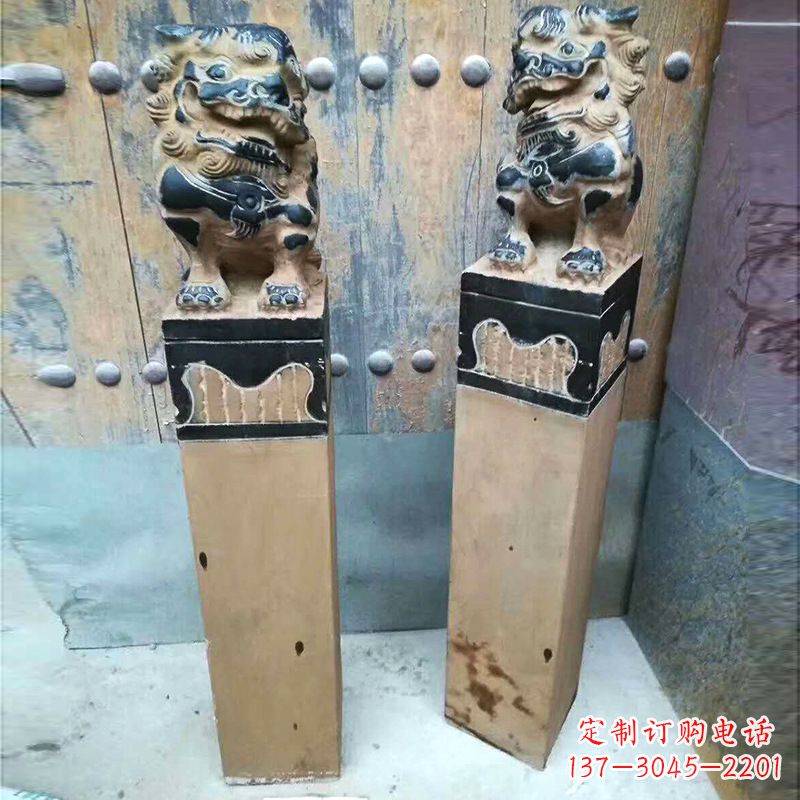 泸州精美狮子雕塑 拴马桩