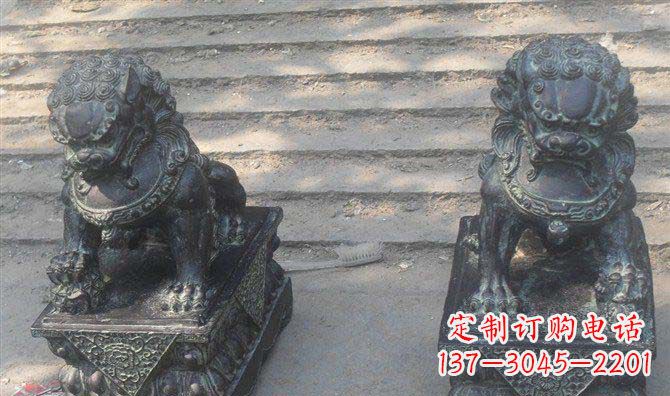 泸州仿古狮子铜雕