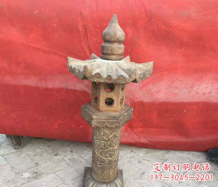 泸州传统风格石灯雕塑