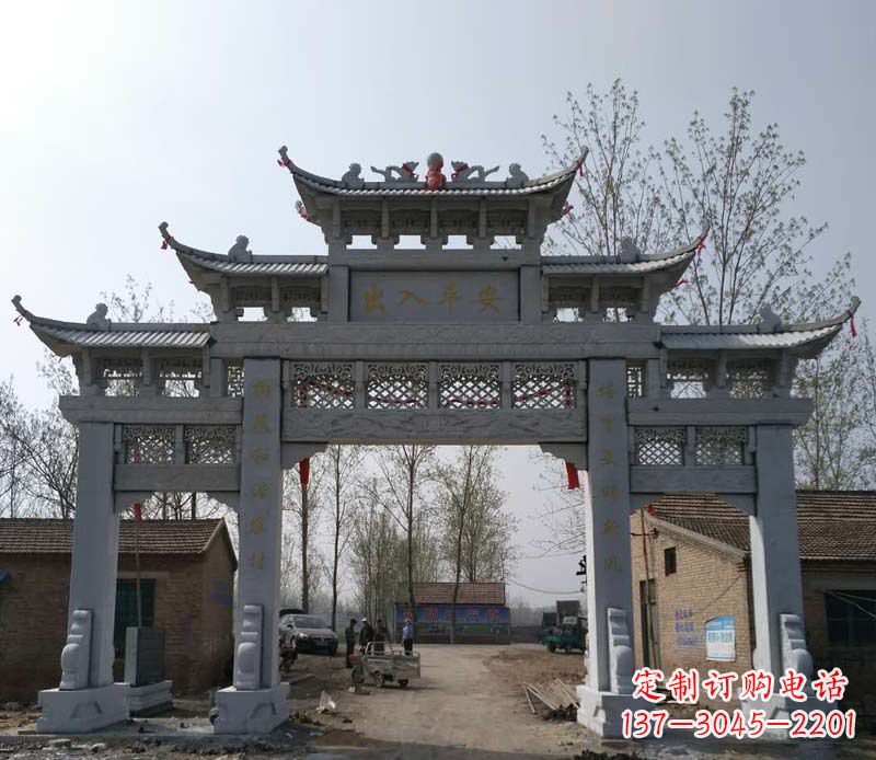 泸州仿古石牌坊石雕