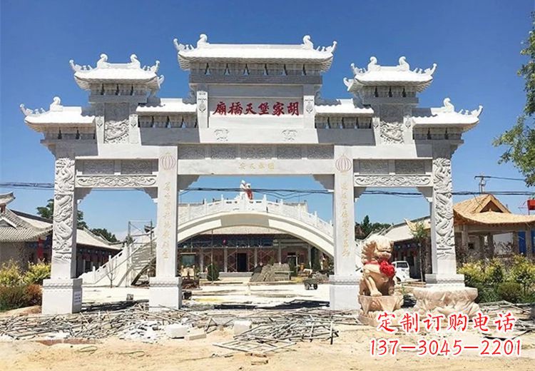 泸州仿古石雕牌坊