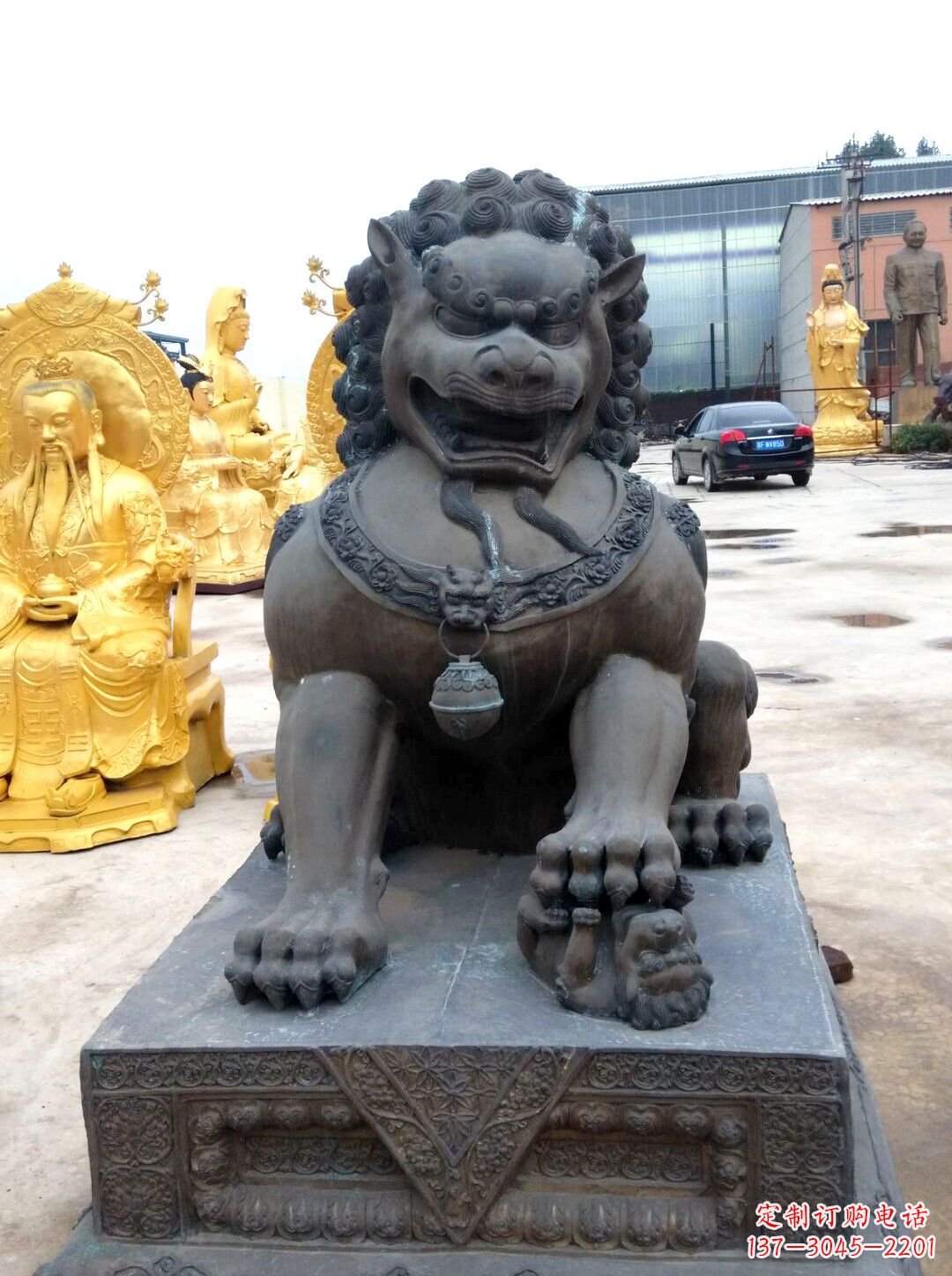 泸州精美仿古铜狮子雕塑