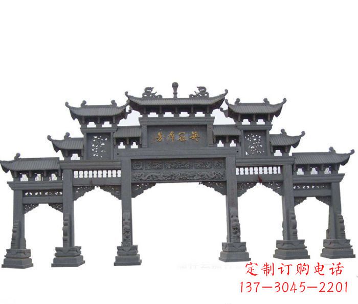 泸州产品名称仿古牌坊石雕