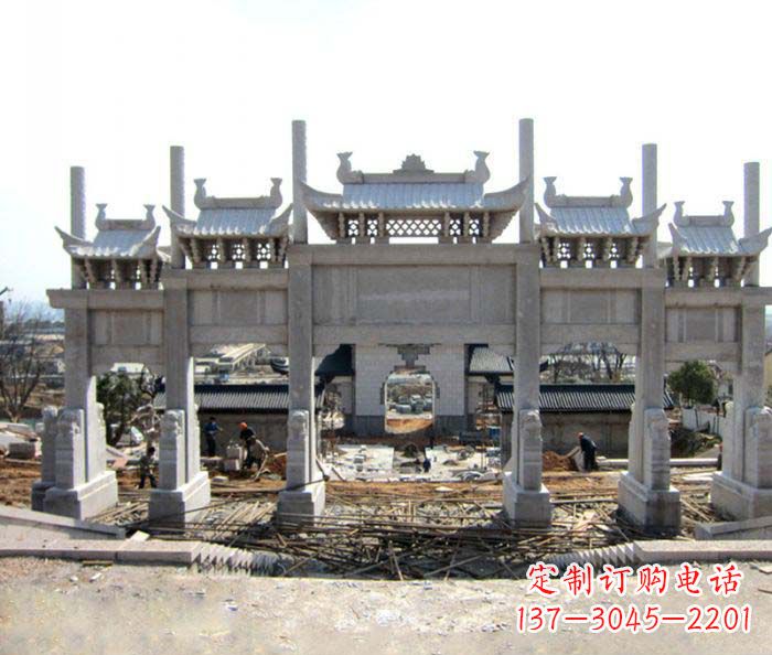 泸州仿古牌坊雕塑,定制专属你的古典魅力