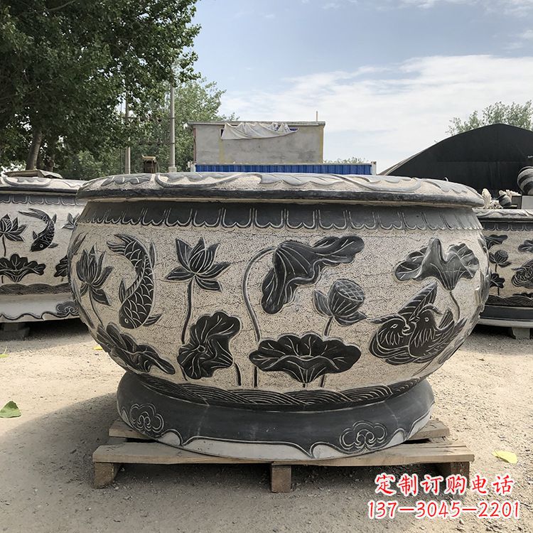 泸州精美仿古花盆雕塑