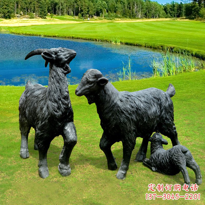 泸州 雕刻经典,匠心独具,黑山羊雕塑