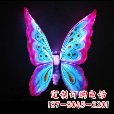 泸州完美粉色蝴蝶雕塑