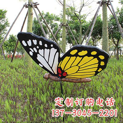 泸州 黄白黑款蝴蝶雕塑
