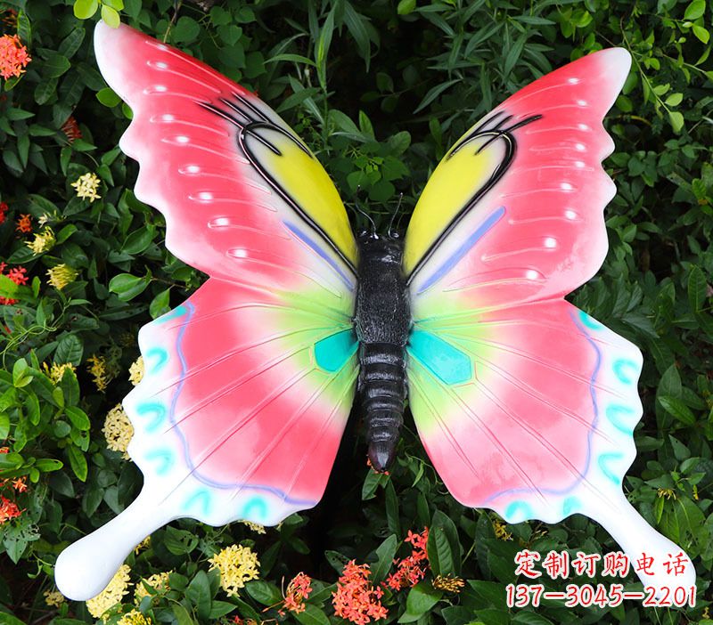 泸州豪华蝴蝶彩绘树脂雕塑