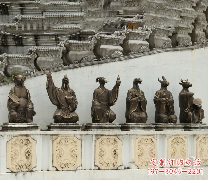 泸州十二生肖铜雕塑定制
