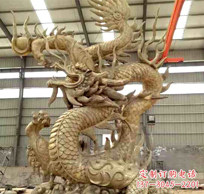 泸州精美铜龙雕塑