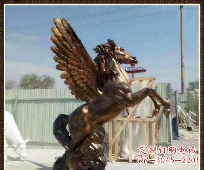 泸州飞马景观铜雕