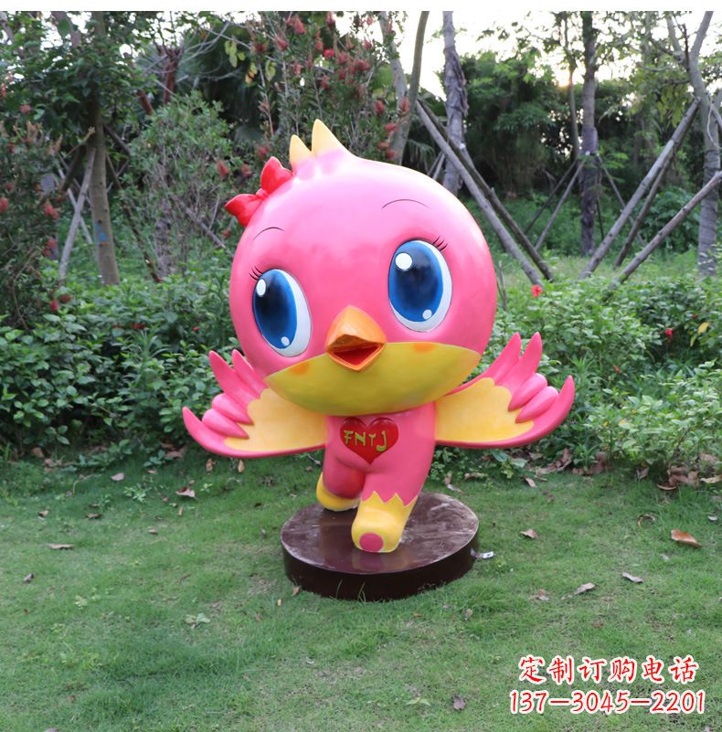 泸州玻璃钢卡通鸽子雕塑