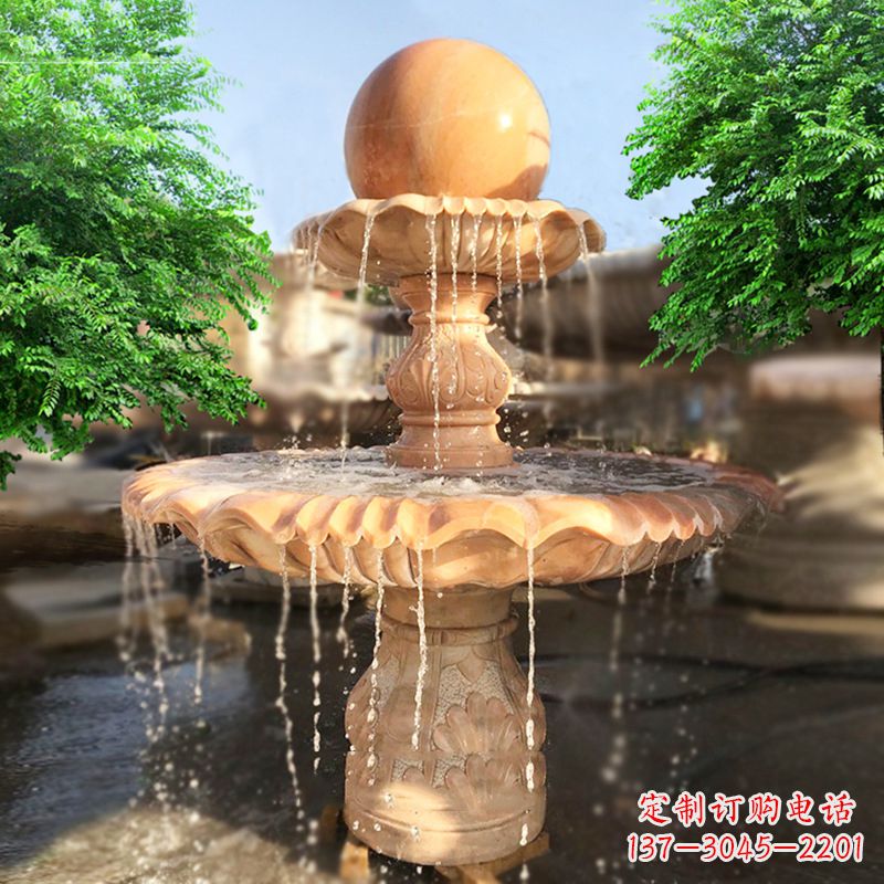 泸州精致别致的风水球雕塑