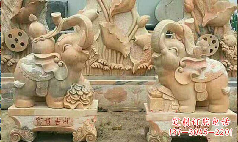 泸州祥和典雅 富贵吉祥大象石雕