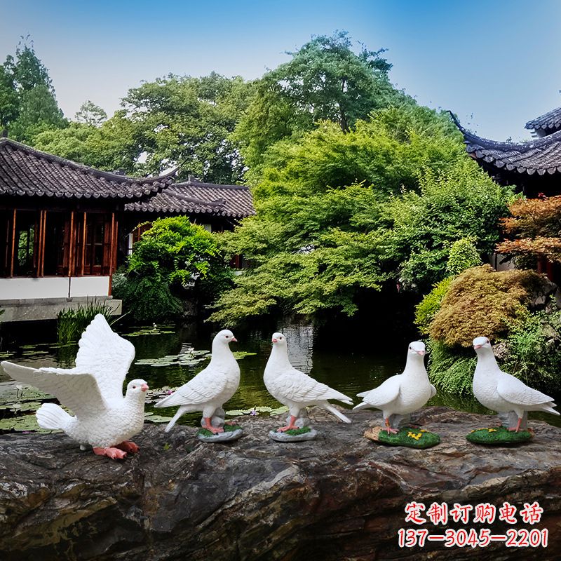 泸州鸽子的雕塑
