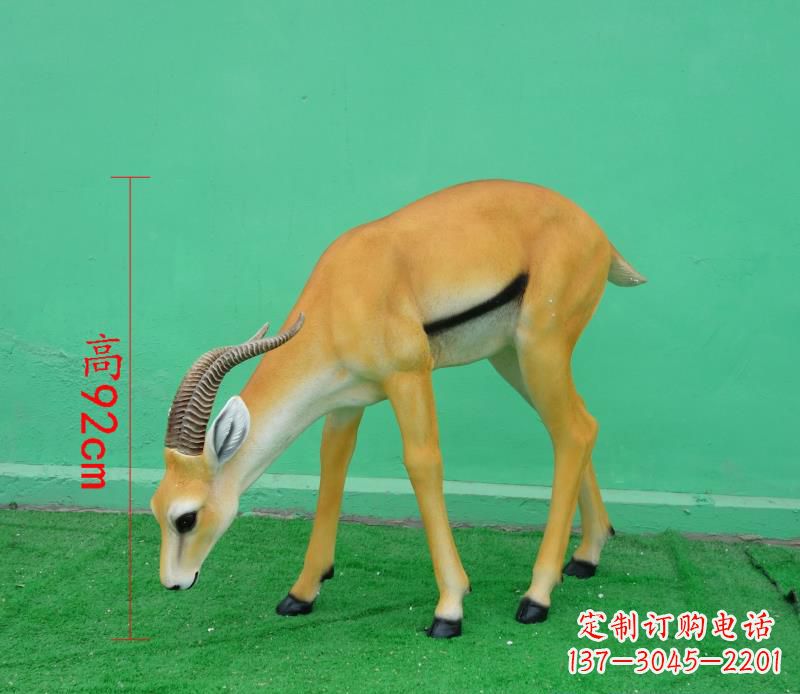 泸州玻璃钢仿真羚羊雕塑