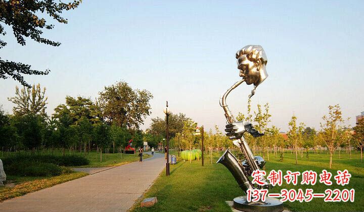 泸州不锈钢萨克斯抽象雕塑