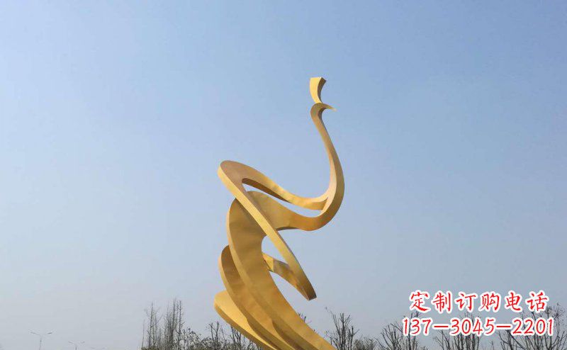 泸州抽象凤凰不锈钢雕塑