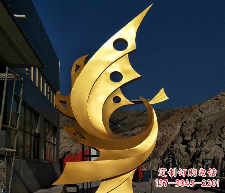 泸州精美不锈钢抽象凤凰景观雕塑
