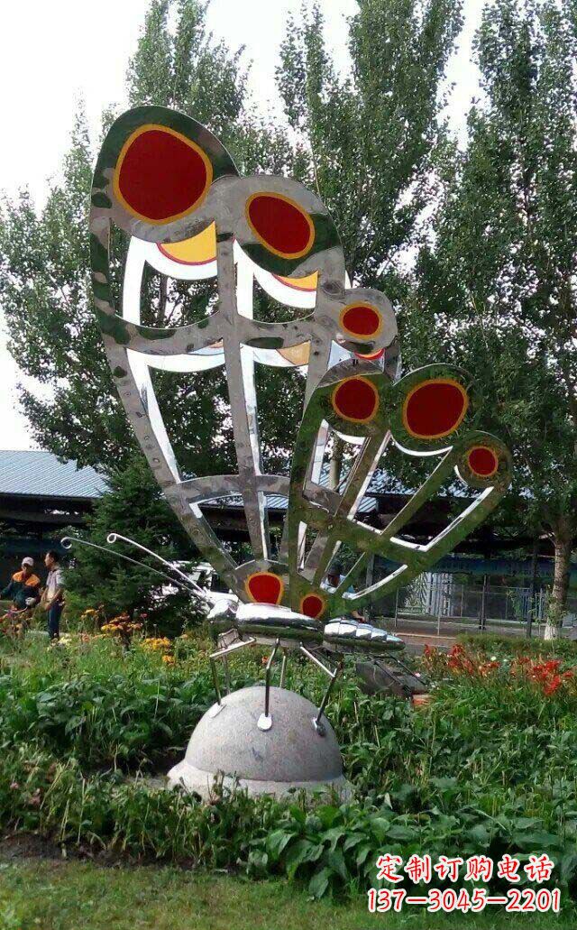 泸州现代艺术不锈钢蝴蝶雕塑
