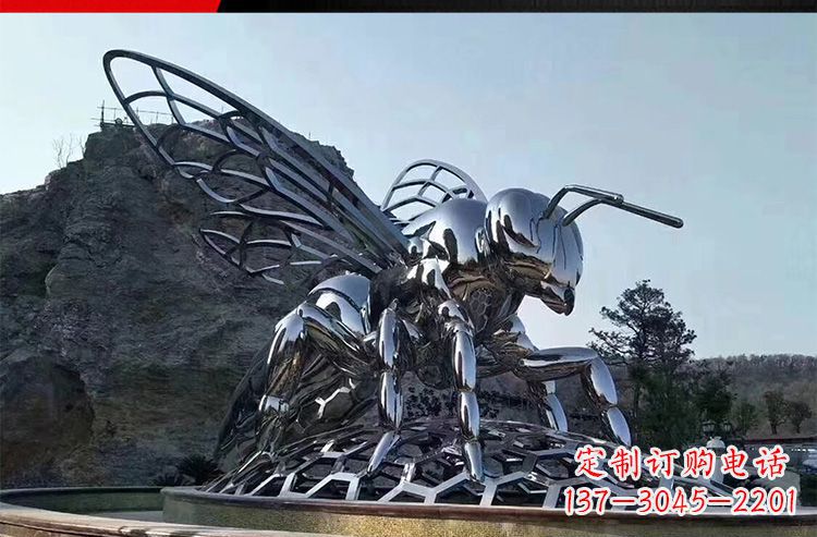 泸州优雅活泼的不锈钢大型蚂蚁雕塑