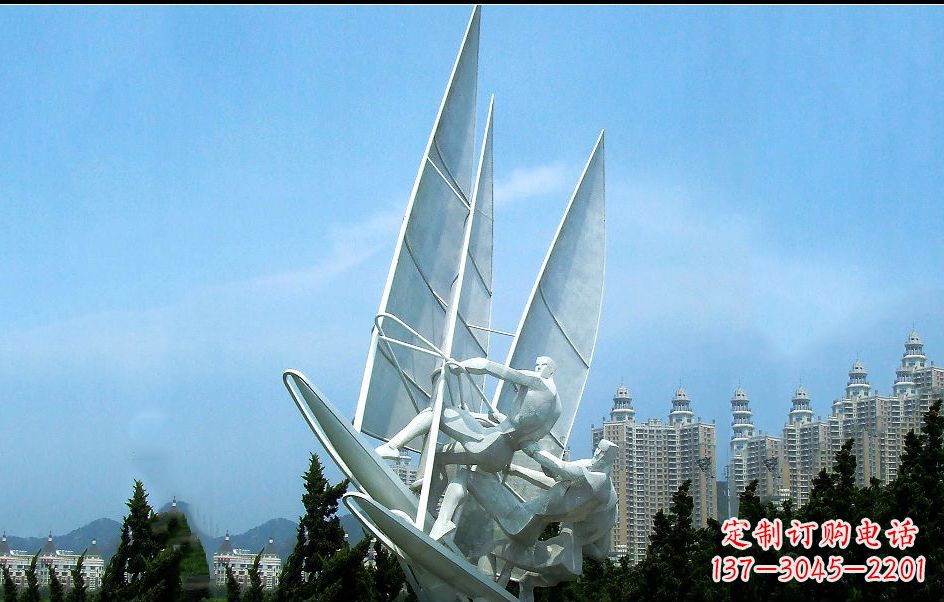 泸州不锈钢帆船比赛雕塑