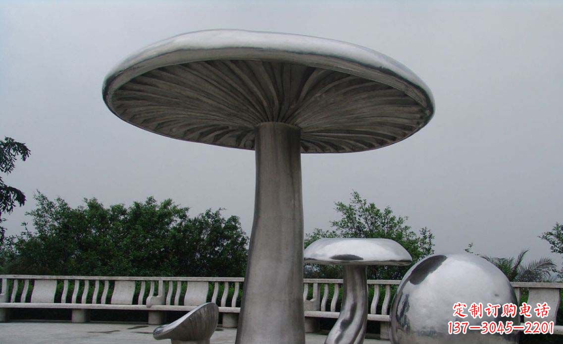 泸州特色不锈钢凉亭雕塑
