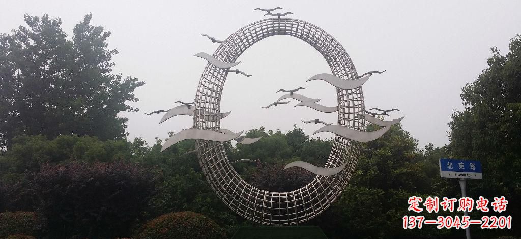 泸州优雅风采,质感之美,赏心悦目的不锈钢海鸥雕塑