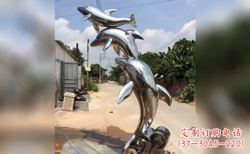 泸州产品名称优雅海豚雕塑