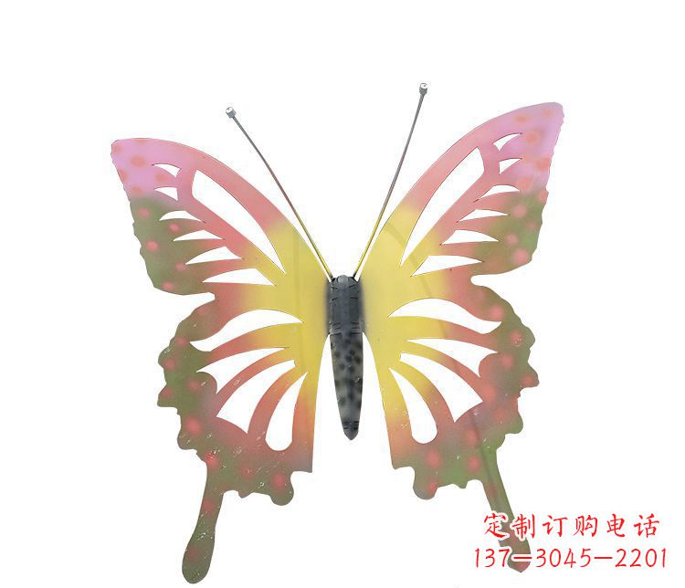 泸州梦幻缤纷不锈钢蝴蝶摆件雕塑