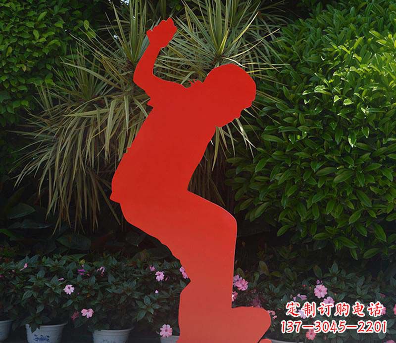 泸州不锈钢男孩滑板雕塑