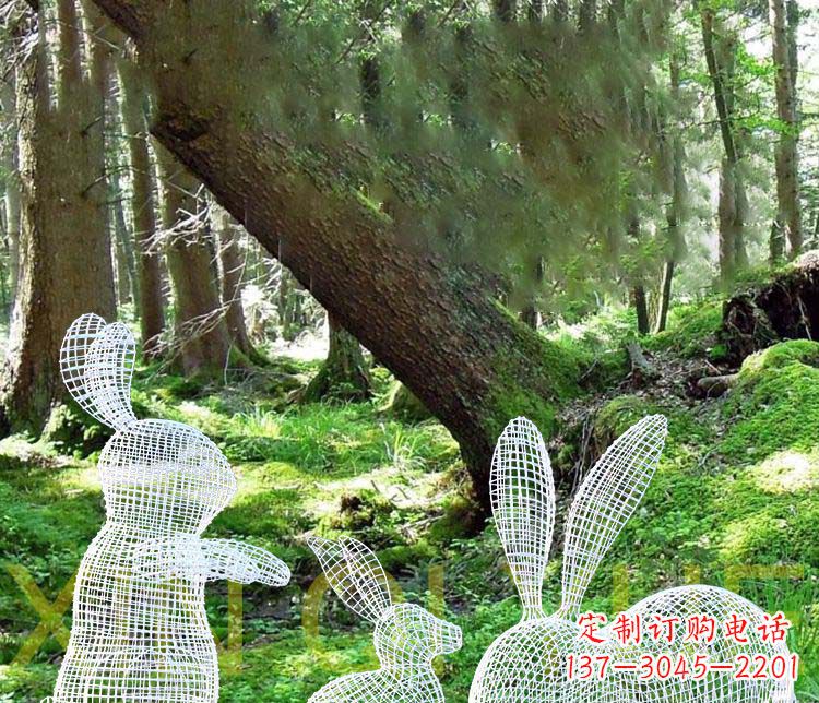 泸州精美兔子雕塑,点缀你的公园