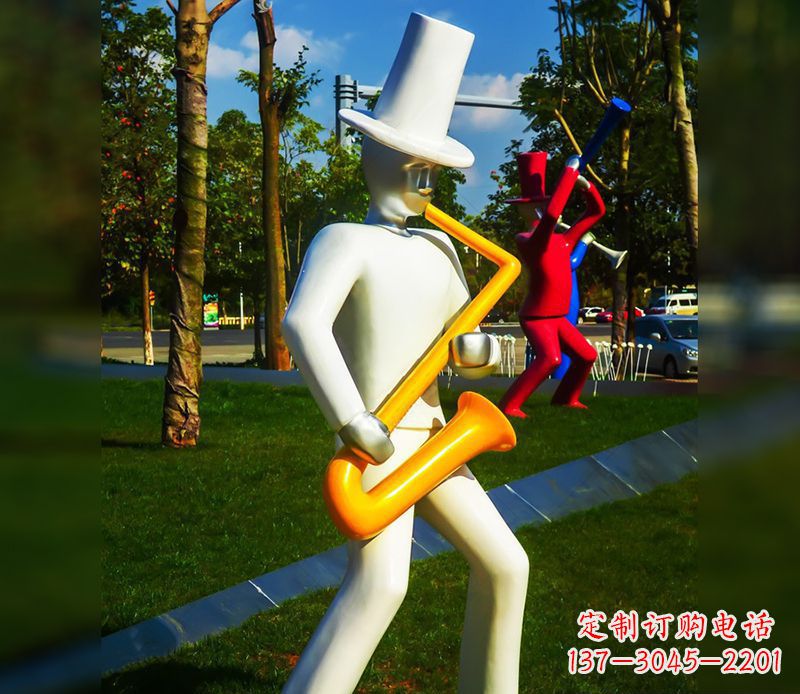 泸州精美的萨克斯不锈钢雕塑