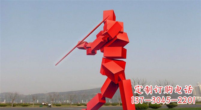 泸州定制不锈钢标枪雕塑