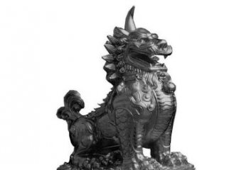 泸州独角兽铜雕塑，精美细腻传统工艺