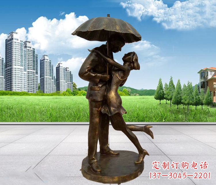 泸州情侣铜雕,浪漫定制