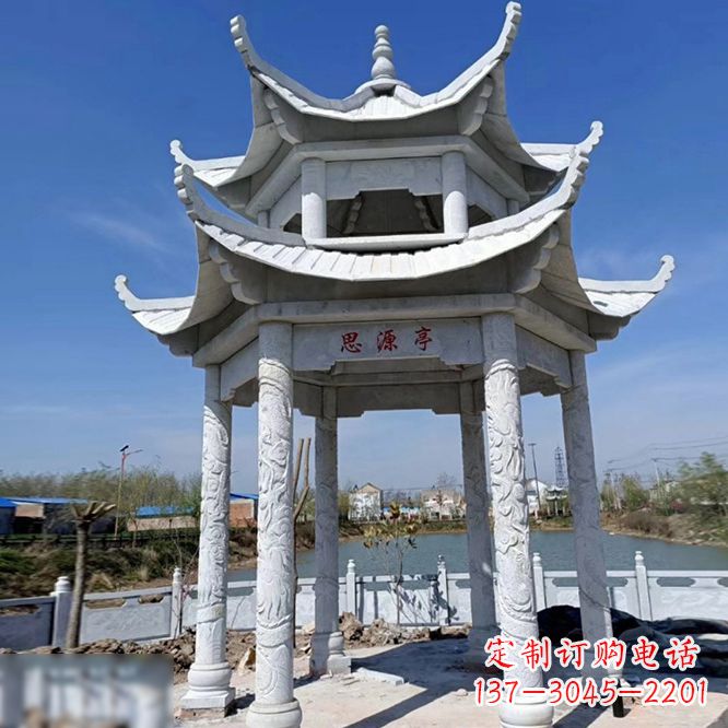 泸州公园大理石凉亭