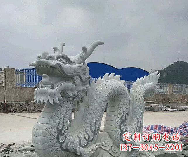 泸州大理石生肖龙景观石雕