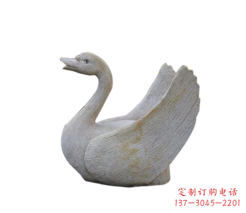 泸州中领雕塑 | 天鹅石雕景观喷泉