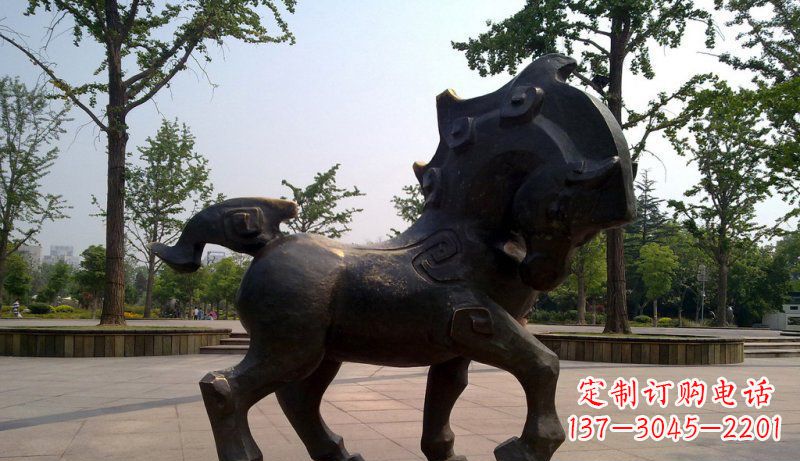 泸州中领雕塑灵动小马铜雕