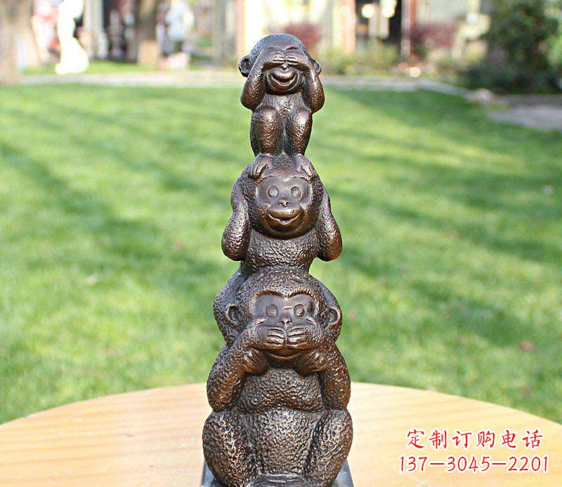 泸州高品质铜雕罗汉叠罗汉塑像
