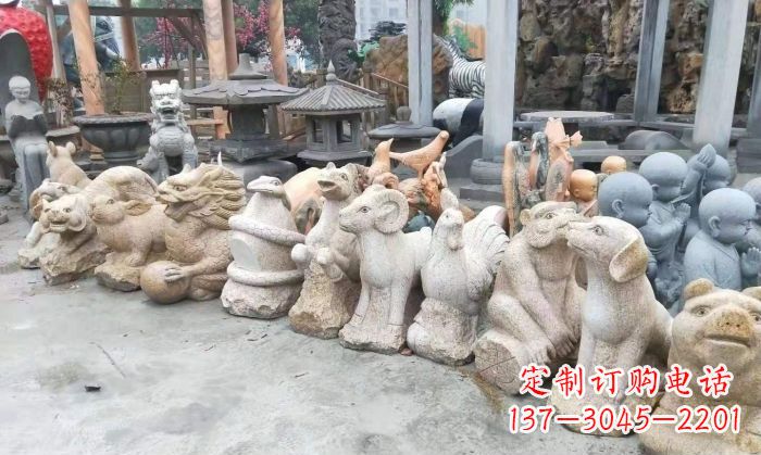 泸州十二生肖动物雕塑