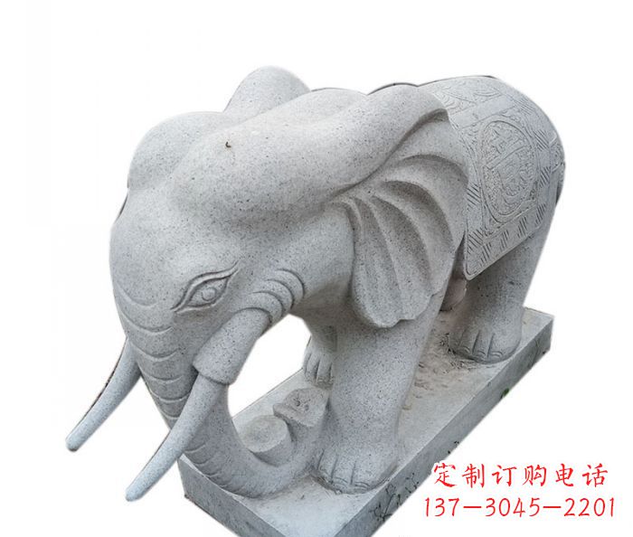 泸州精美绝伦的大象大理石雕塑