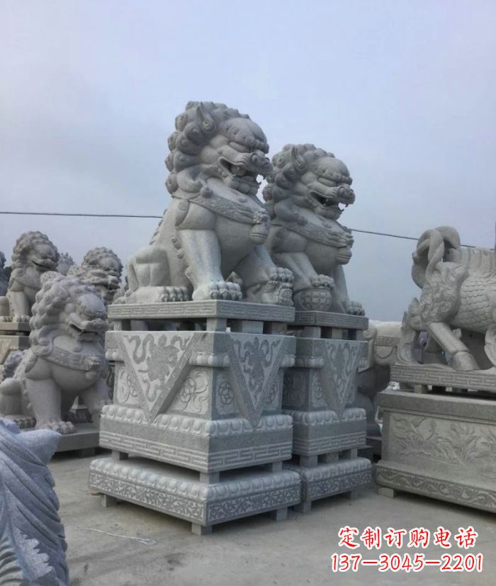 泸州大理石狮子石雕