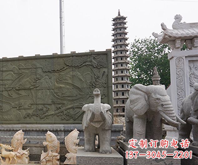 泸州艺术级大象石雕